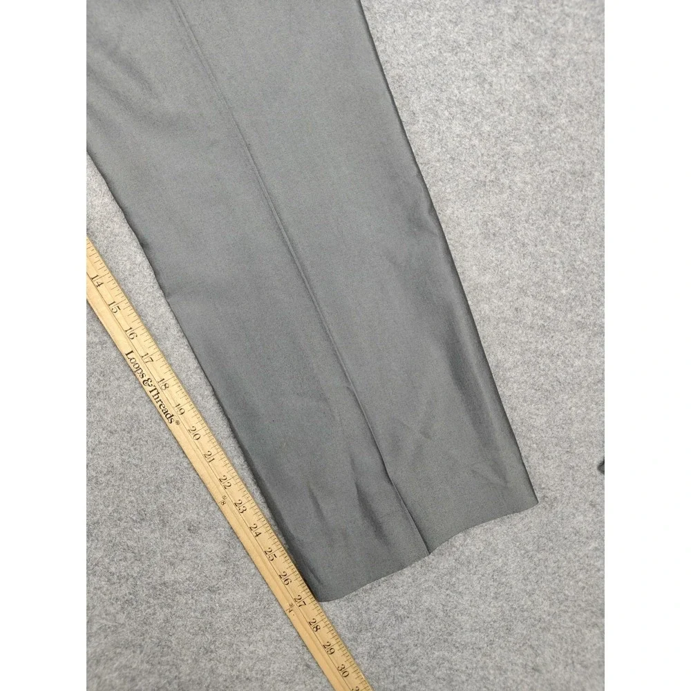 Dolce Vita Suit Mens 44L 38x30 Gray Polyester Viscose 2 Piece Classic Fit Italy